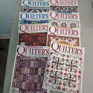 Quilters newsletter magazine vintage lot of 8 1997